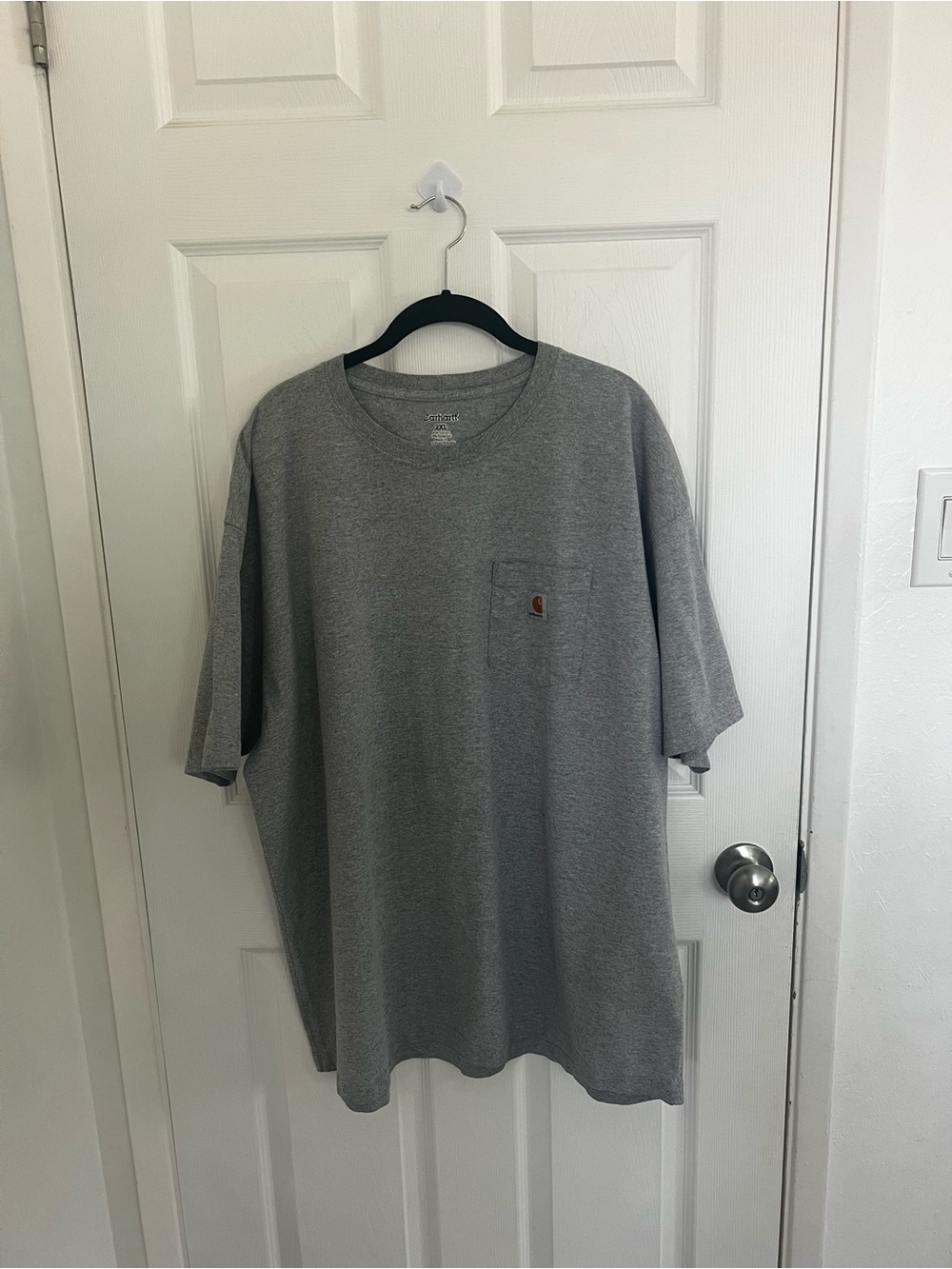 Carhartt Men's Heather Gray Short-Sleeve Pocket Tee